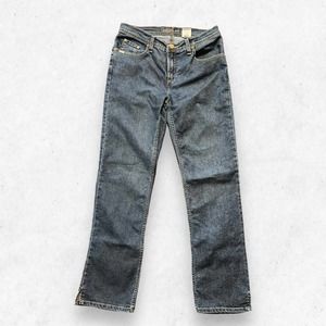 Cruel Girl Jeans Women's Size 11R Low Rise Slim Bootcut Dark Wash Blue Open Leg‎